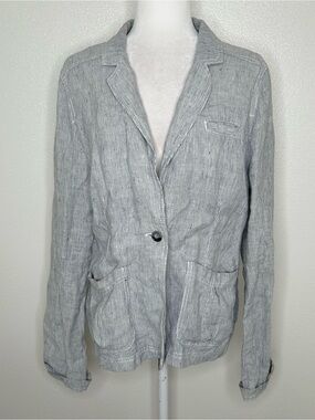 Caslon Light Gray Pinstripe Blazer